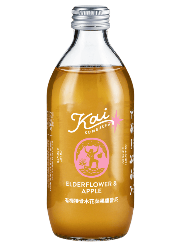 有機接骨木花蘋果 (訂閱) - Kai Kombucha | 開-康普茶