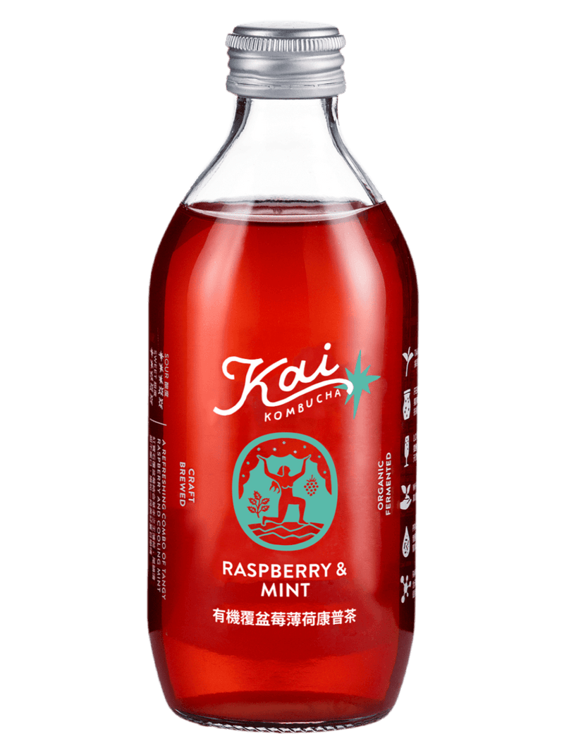 有機覆盆莓薄荷 (訂閱) - Kai Kombucha | 開-康普茶